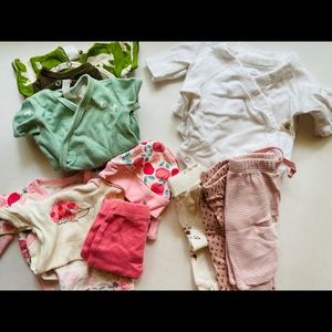 Preemie Onesie and Pant Lot, Organic